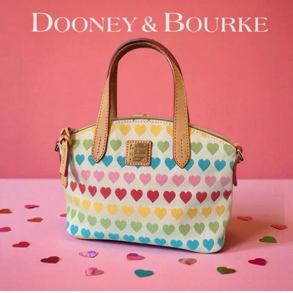 Dooney & Bourke Colorful Heart Satchel - Picture 1 of 10